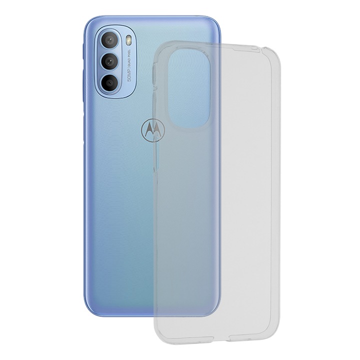 Кейс за Motorola Moto G31// Moto G41, Techsuit Clear Silicone, Transparent