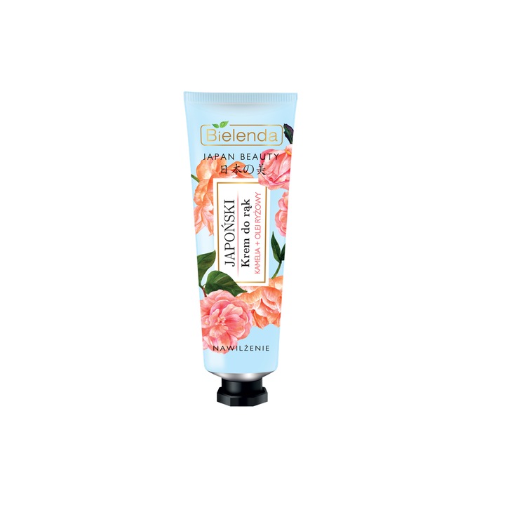 Crema de maini cu extract de camelie si ulei de orez, Bielenda Japan Beauty, 50 ml