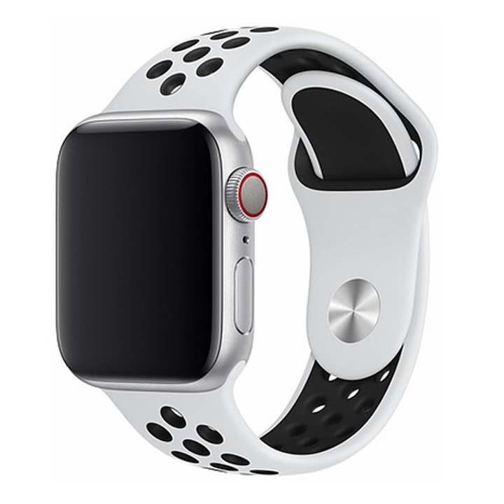 Szíj Devia Deluxe Series Sport2 szíj Apple Watch 4-hez, 44 mm, fehér