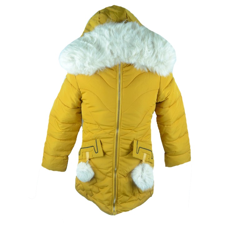 Párnázott kabát lányoknak Happy House KK8001-80, többszínű 80 CM