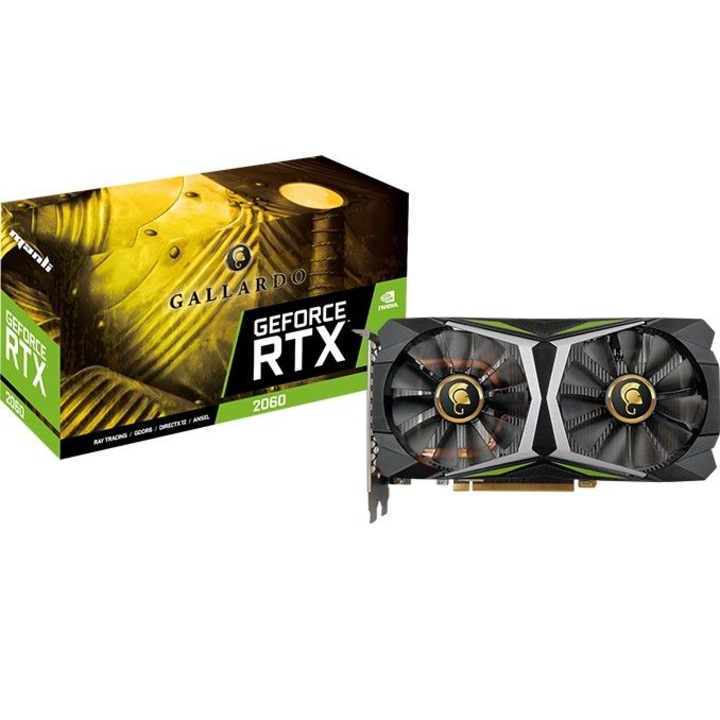 Placa video NVIDIA Manli GeForce RTX 2060 Gallardo N53720600M24353