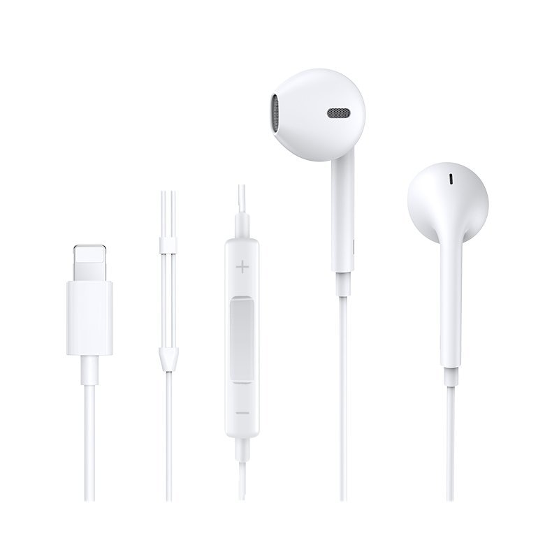 Casti audio Joyroom, compatibil Apple, microfon incorporat, lungime cablu 1.2m, alb