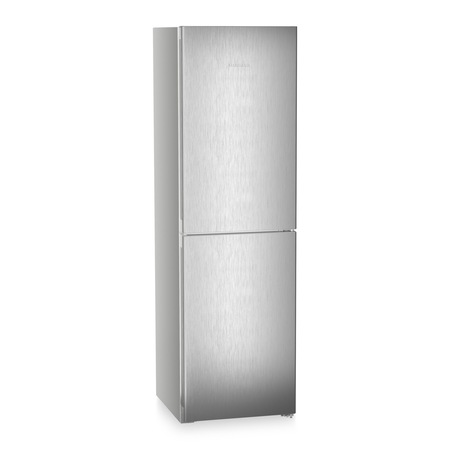 Combina frigorifica Liebherr KGNsff 57Z04 Pure, NoFrost, EasyFresh, 359 l, Clasa F, H 201.5 cm, SteelFinish, Silver