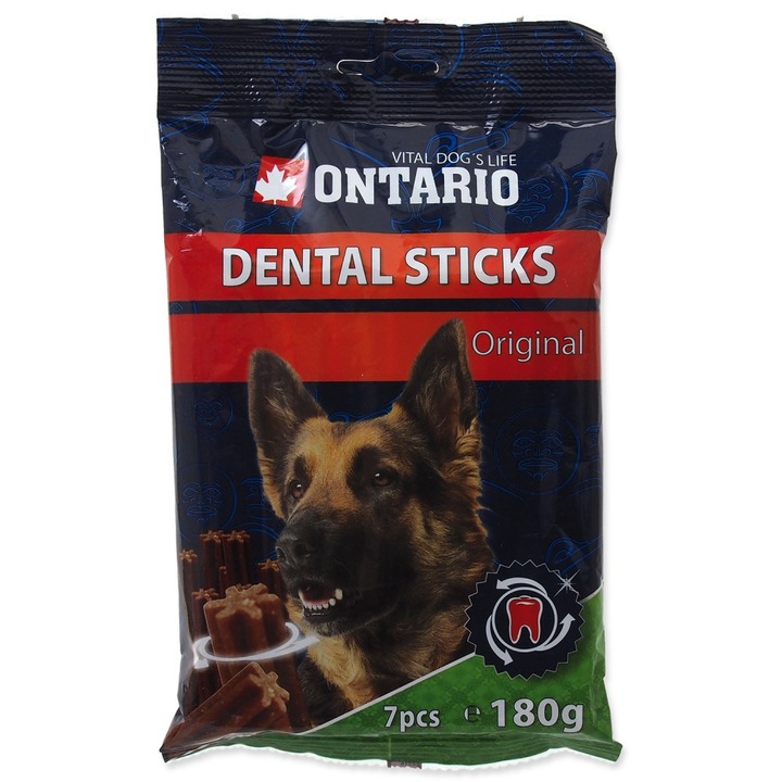 ONTARIO Dental Sticks Original 180g, fogtisztító jutalomfalat kutyáknak