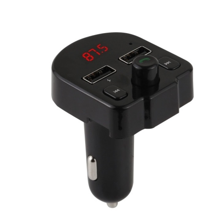 Bluetooth FM adó Digital One SP00335, A12, Bluetooth v.3.0 + USB, 3.1A, kihangosító