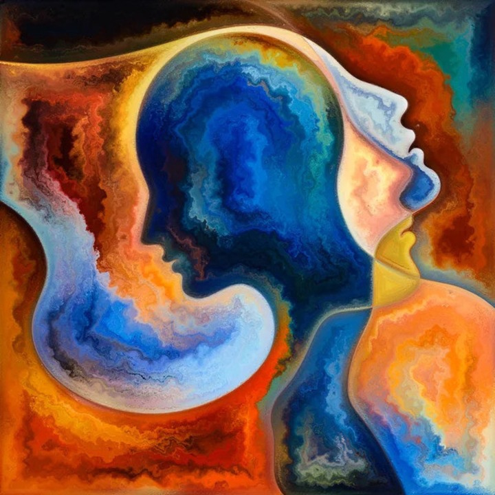 Printly, Fejlődő belső paletta, Vászonfestmény, 100 cm x 70 cm
