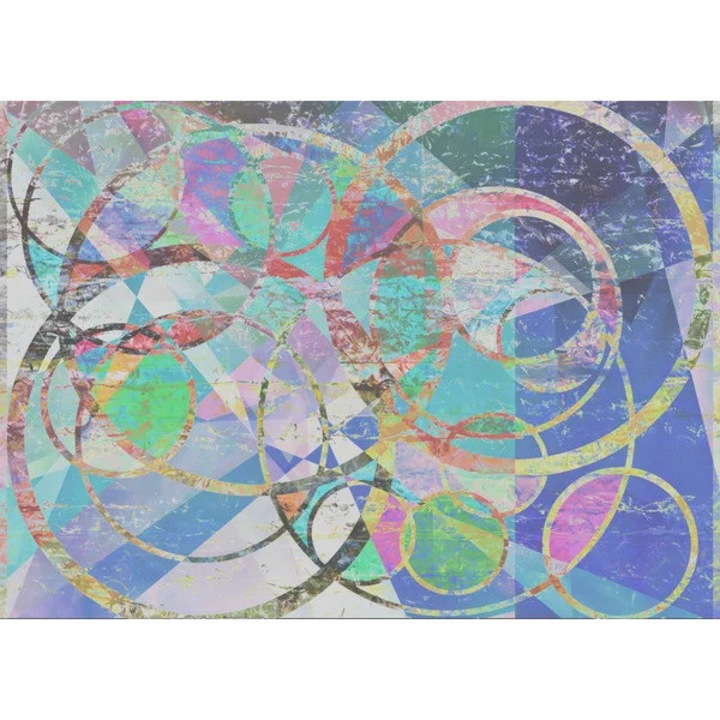 Printly, Absztrakt körkörös festmény háttér, Vászonfestmény, 100 cm x 70 cm