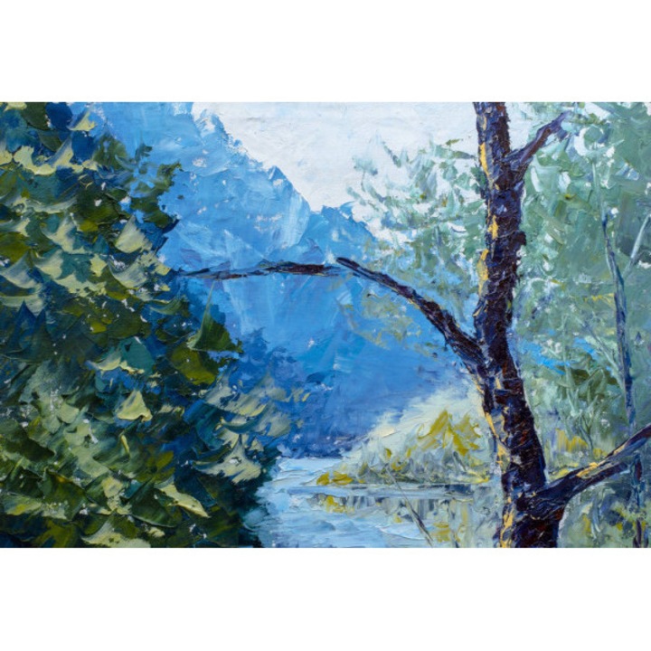 Printly, Eredeti olajfestmény, kortárs stílusú, Vászonfestmény, 100 cm x 70 cm