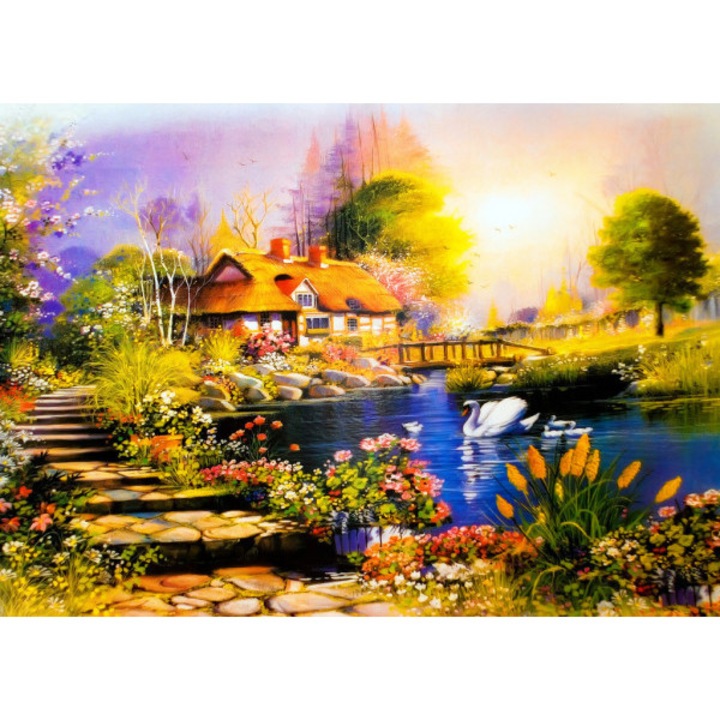 Printly, Tájképfestmény, Vászonfestmény, 100 cm x 70 cm