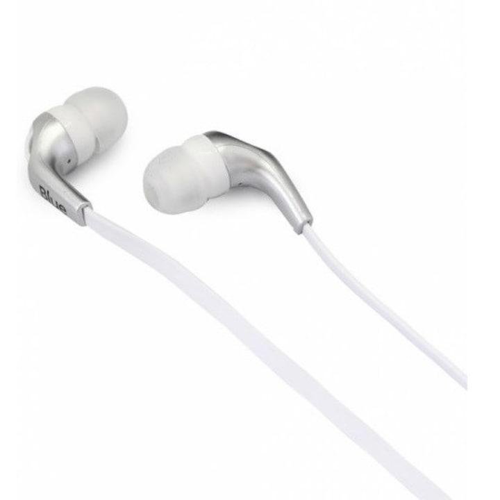 Casti in ear cu microfon, Jack 3.5 mm, Metal bass boost, Gri, HUR-BBL6428