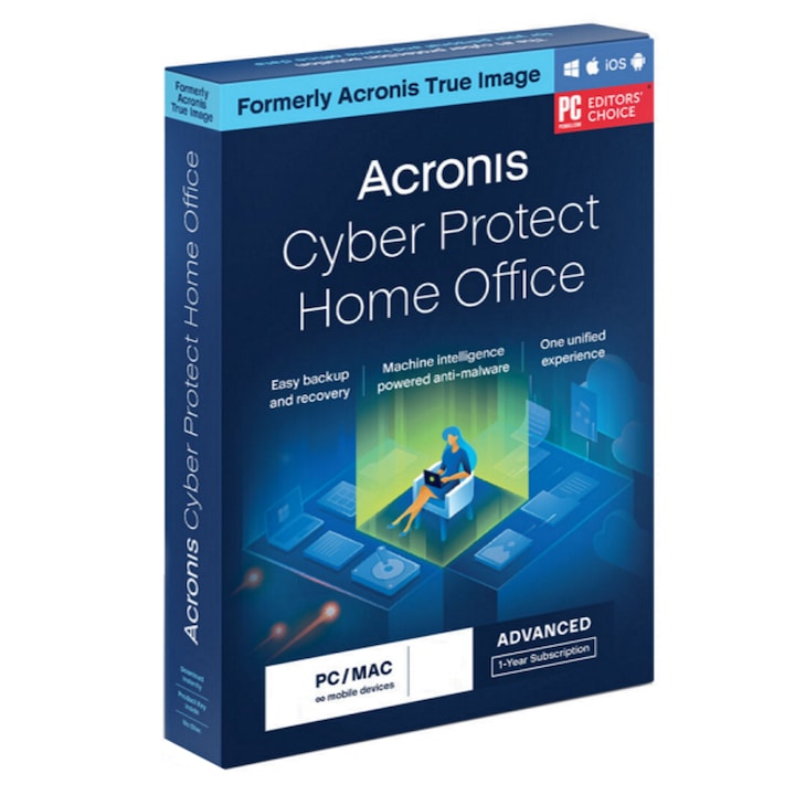 Acronis Cyber Protect Home Office elektronikus licenc, Advanced 1 PC/MAC, + 250 GB felhőtárhely, 1 éves