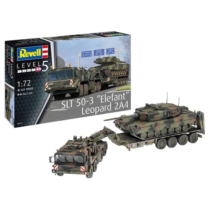 Revell SLT 50-3 Elefant + Leopard 2A4 (3311) makett
