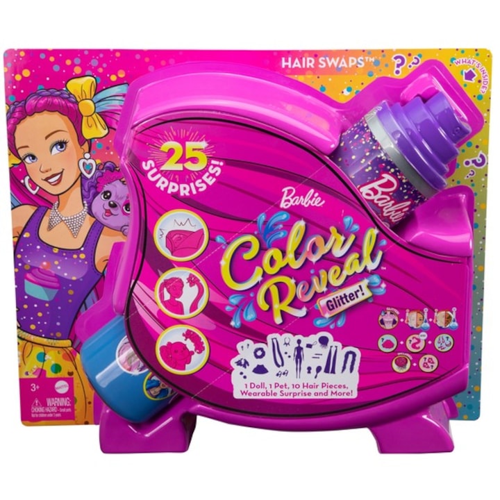 Barbie: Color Reveal meglepetés csomag, Irány a buli!