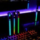 Banda tip lampa LED, activare sunet, aplicatie, RGB, pc gaming, tv, masina, negru, 32 leduri