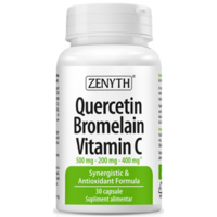 Supliment alimentar Quercetin Bromelain Vitamina C Zenyth, 30 capsule