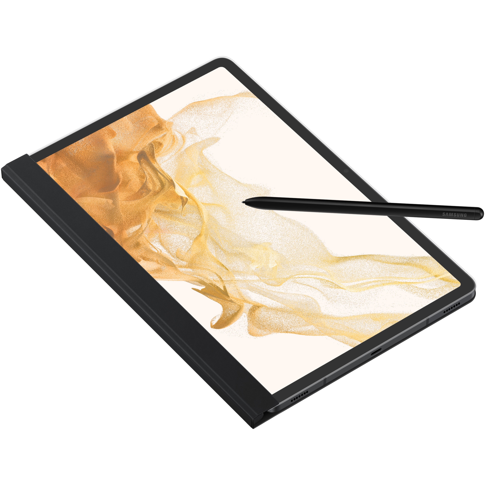 Husa de protectie Samsung Note View Cover pentru Galaxy Tab S7, S7 5G, S8, S8 5G, Black