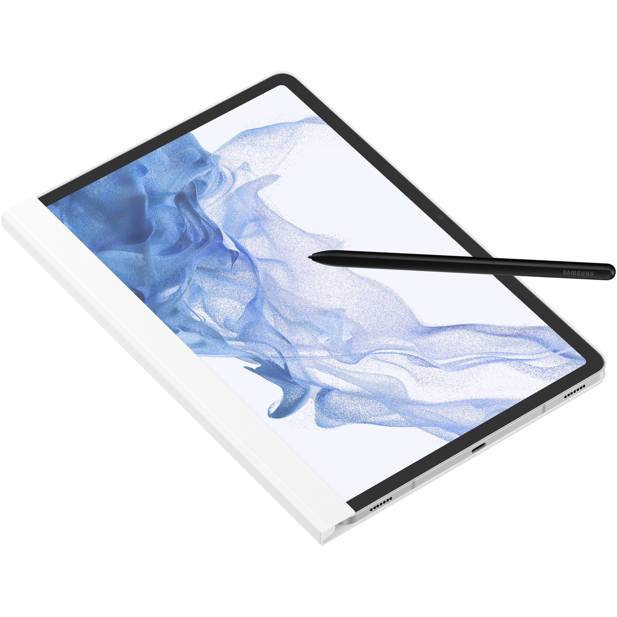 Husa de protectie Samsung Note View Cover pentru Galaxy Tab S7, S7 5G, S8, S8 5G, White