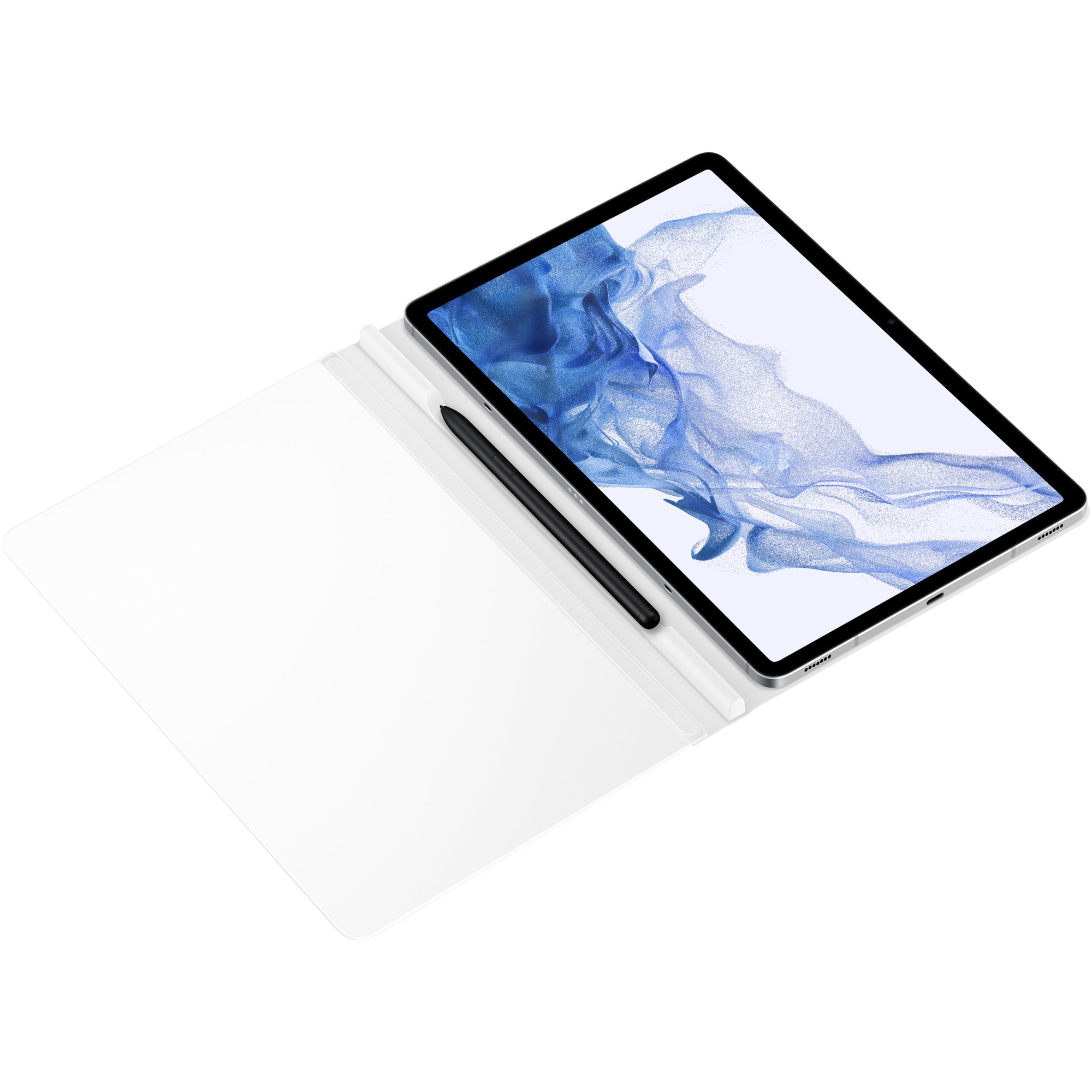 Husa de protectie Samsung Note View Cover pentru Galaxy Tab S7, S7 5G, S8, S8 5G, White