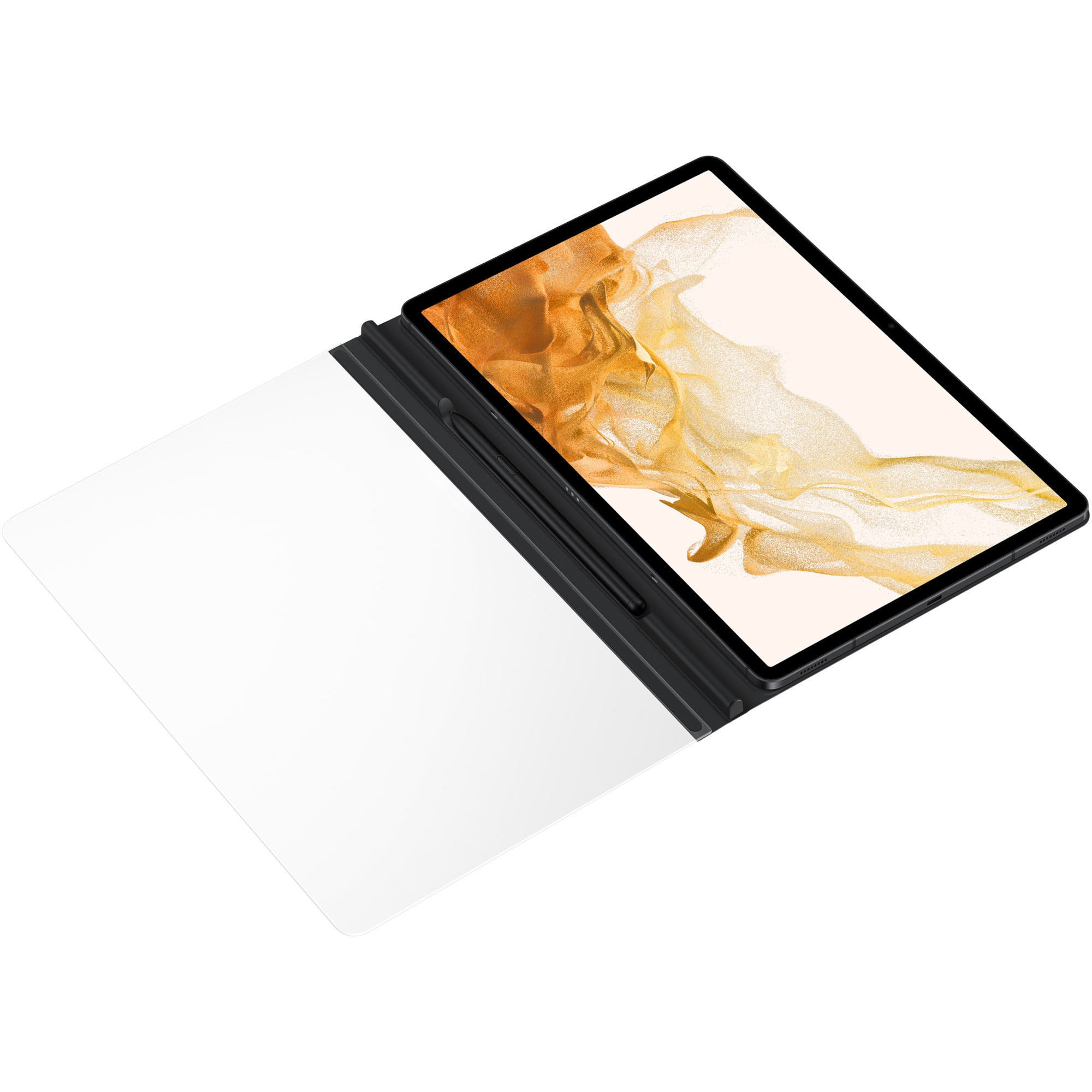Husa de protectie Samsung Note View Cover pentru Galaxy Tab S7+, S7+ 5G, S8+, S8+ 5G, Black