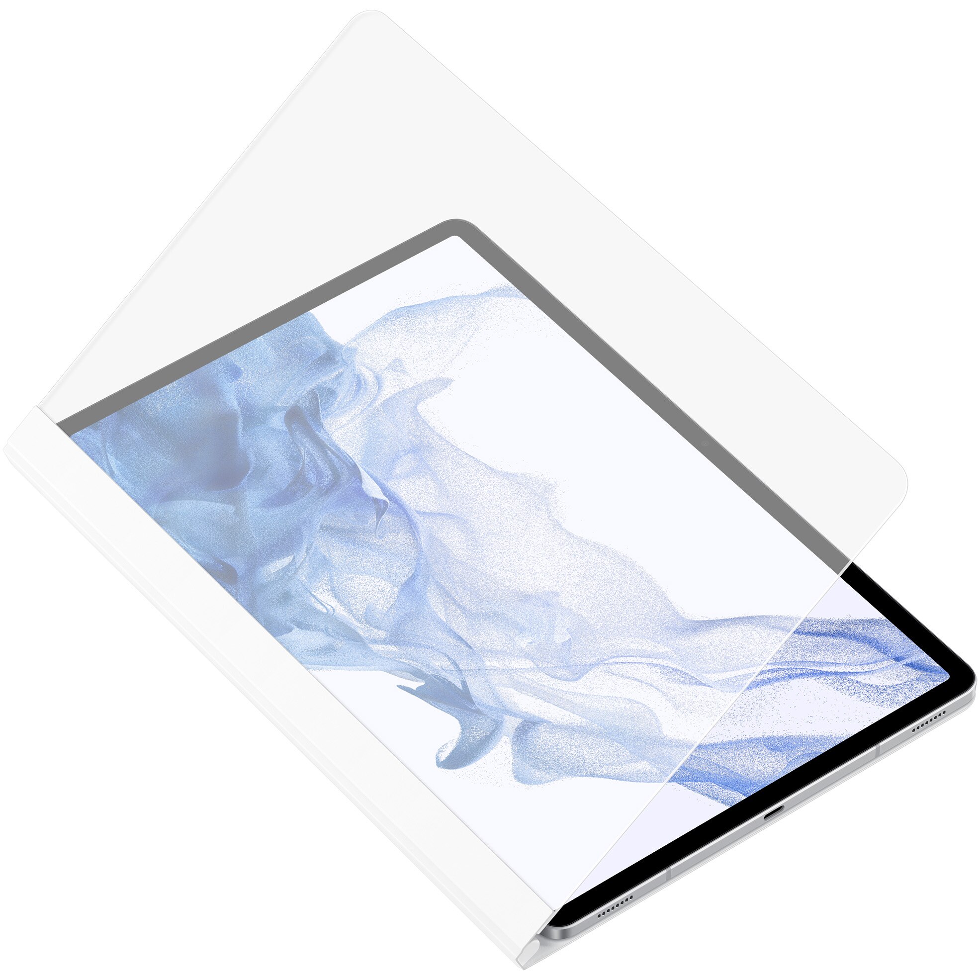 Husa de protectie Samsung Note View Cover pentru Tab S7+, S7+ 5G, S8+, S8+ 5G, White