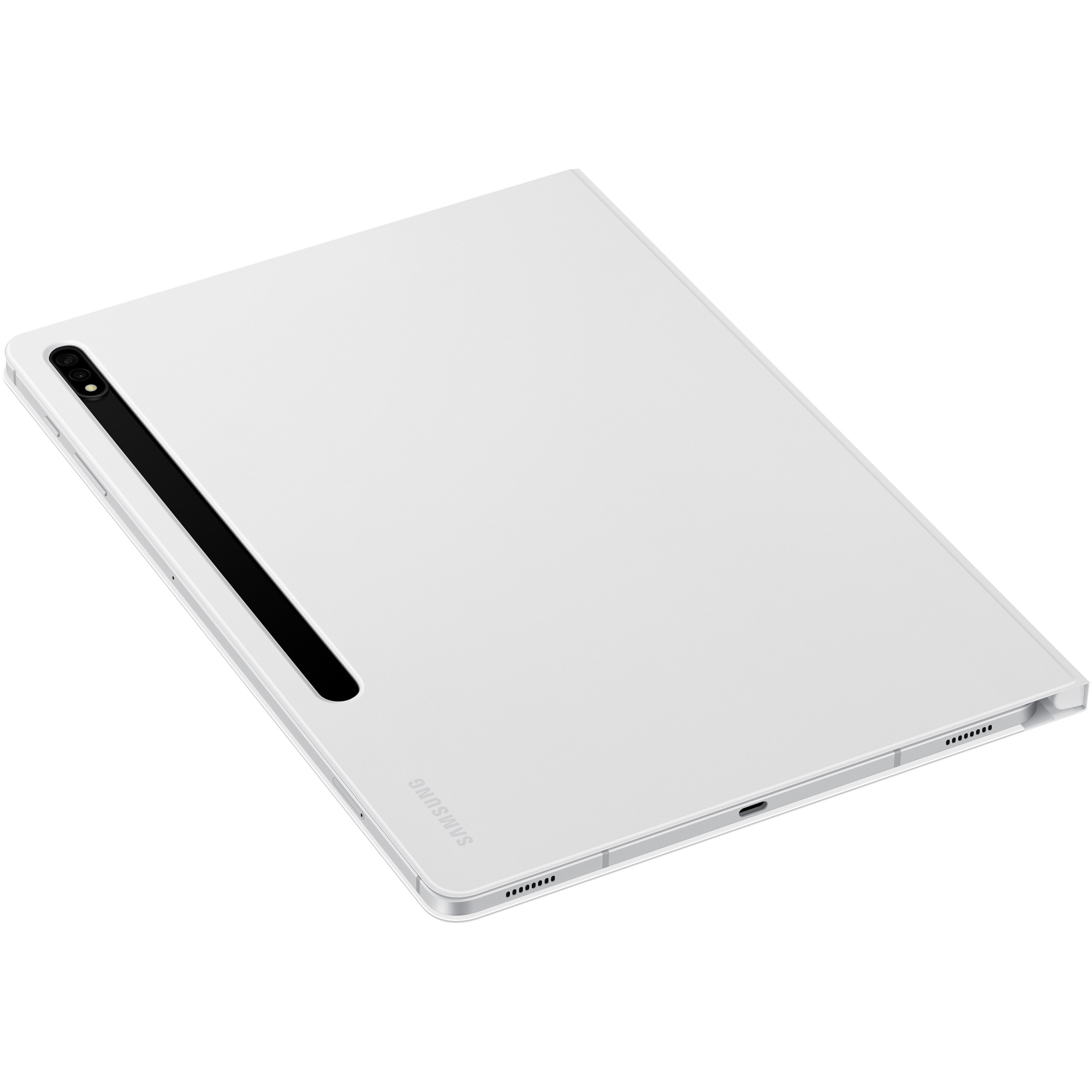 Husa de protectie Samsung Note View Cover pentru Tab S7+, S7+ 5G, S8+, S8+ 5G, White