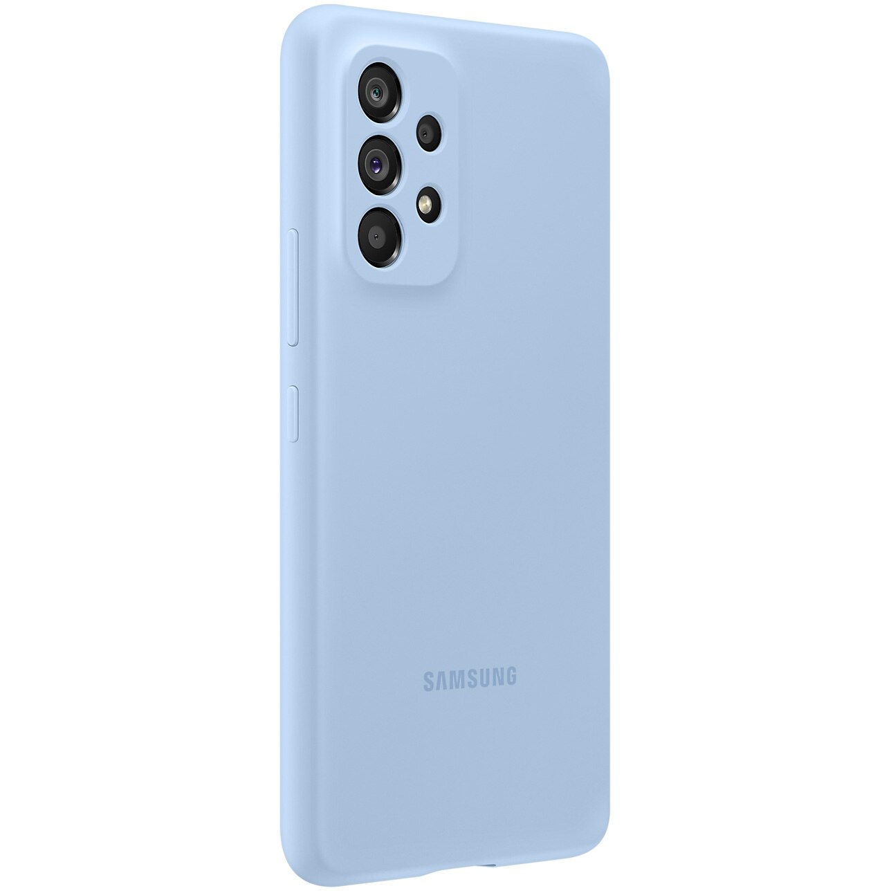 Husa de protectie Samsung Silicone Cover pentru Galaxy A53 5G, Artic Blue