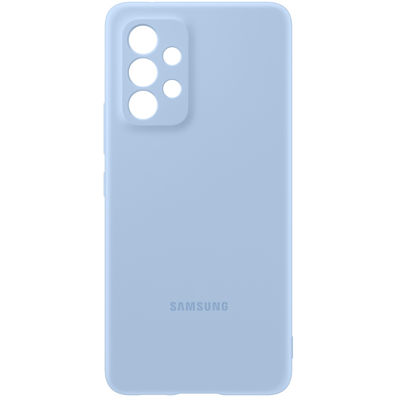 Husa de protectie Samsung Silicone Cover pentru Galaxy A53 5G, Artic Blue