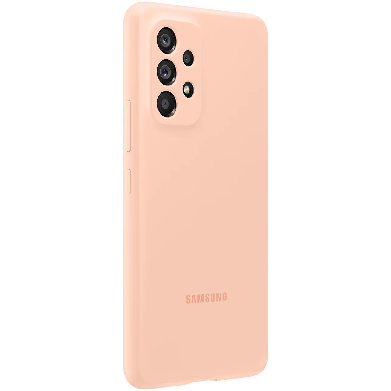 Husa de protectie Samsung Silicone Cover pentru A53 5G, Peach