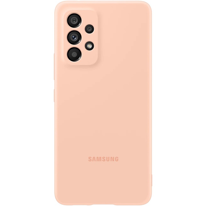 Husa de protectie Samsung Silicone Cover pentru A53 5G, Peach