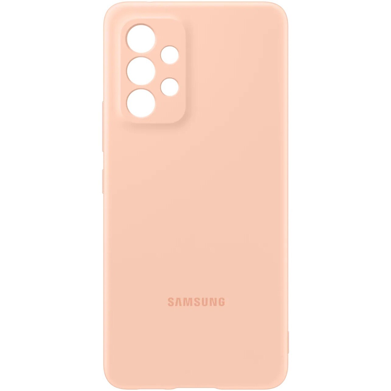 Husa de protectie Samsung Silicone Cover pentru A53 5G, Peach