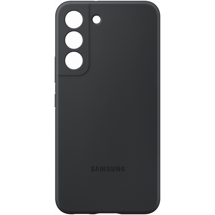 Husa de protectie Samsung Silicone Cover pentru Galaxy S22, Black