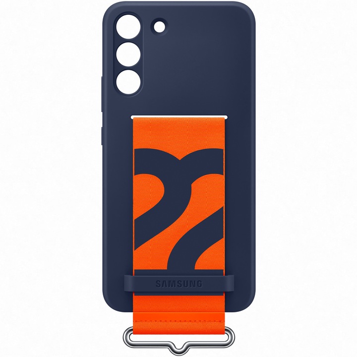Калъф Samsung Silicone Cover with Strap за Galaxy S22+, Navy
