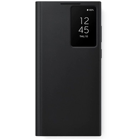 Husa de protectie Samsung Smart Clear View Cover pentru Galaxy S22 Ultra, Black