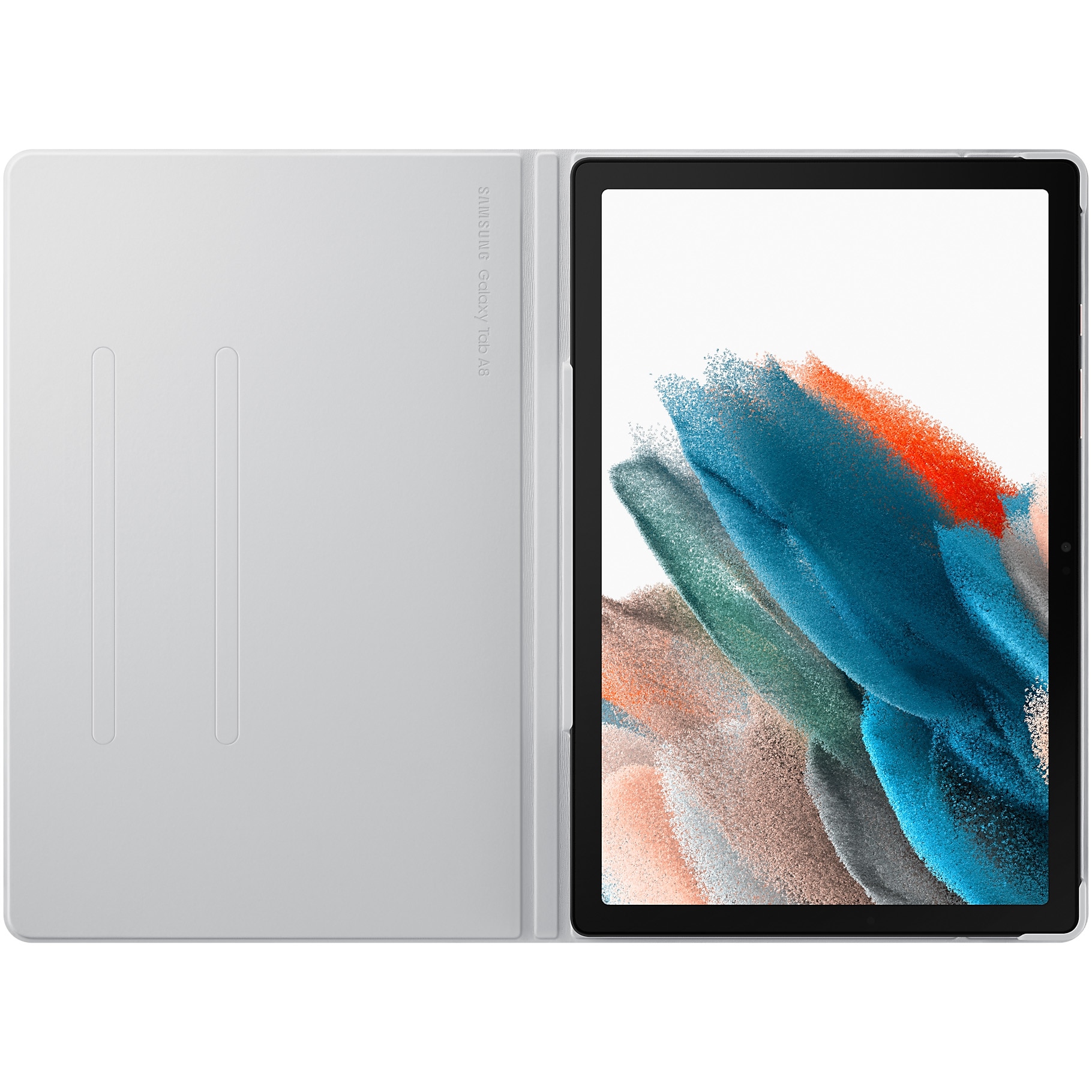 Husa de protectie Samsung Book Cover pentru Tab A8, Silver