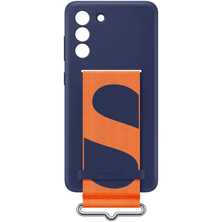 Калъф Samsung Silicone Cover with Strap за Galaxy S21 FE 5G, Navy