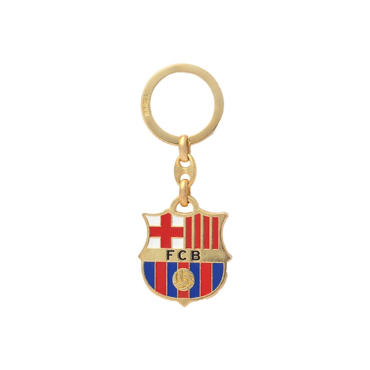 Barcelona kulcstartó fém címeres