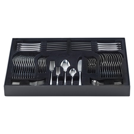 Set 60 tacamuri Rösle, Passion, pentru 12 persoane, calitate premium, design modern, elegant, otel inoxidabil, cutie de prezentare, finisaj lucios, inox