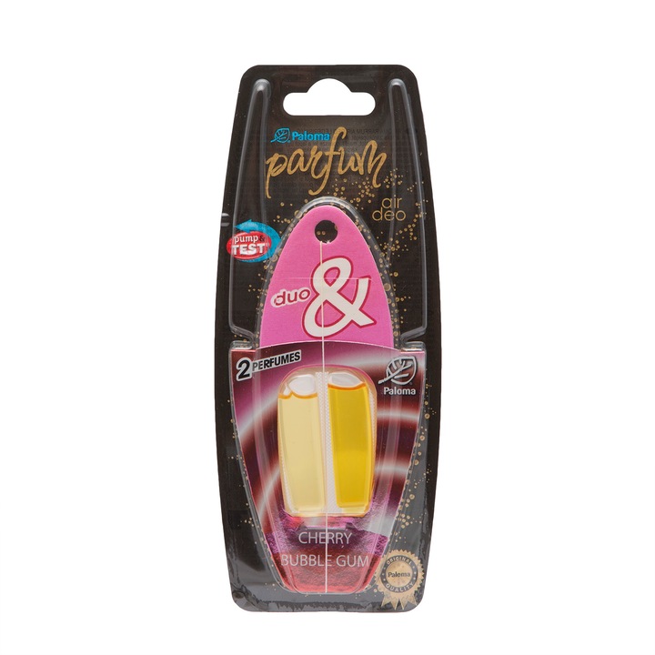 Autó légfrissítő Paloma Parfum Duo Cherry & Bubble Gum, 2x3 Ml EV4244