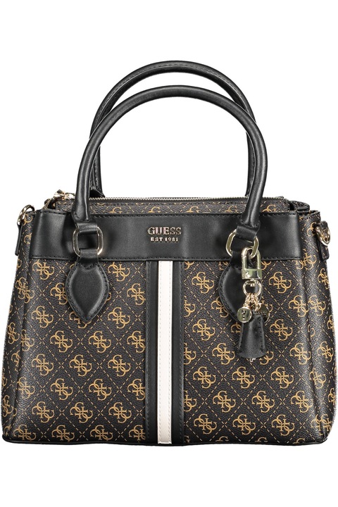 Női táska, Guess Jeans, 9212303, logó, barna, Barna, 30 x 23 x 12 CM