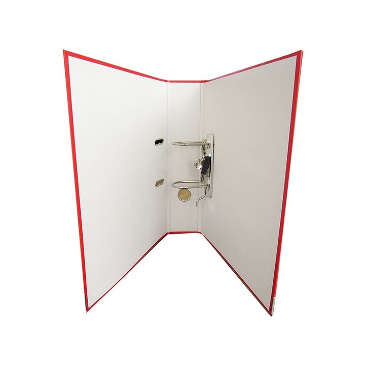 Biblioraft plastifiat PP/H 7.5 cm rosu, 925