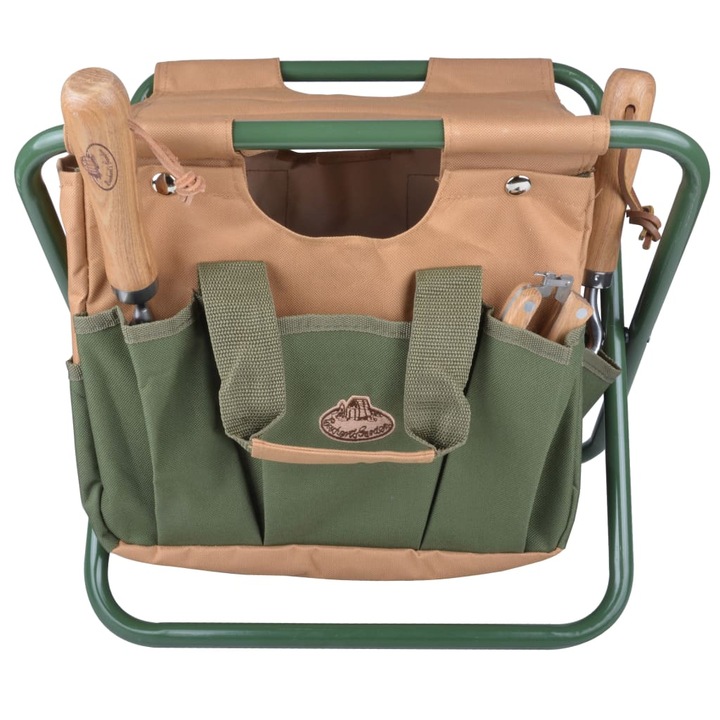 Чанта за градински инструменти и столче Esschert Design, GT01,40,4 x 30,8 x 30,5 см