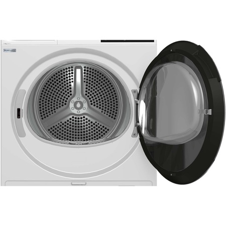 Uscator de rufe Beko B5T89243W, Pompa de caldura, 9 kg, Clasa A+++, RecycledDry, HygieneShield, UV Hygienic Drying/Refresh, Motor ProSmart Inverter, OptiSense, Alb