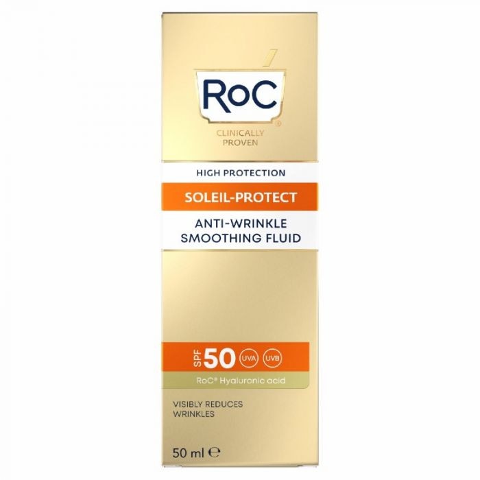 SPF50 слънцезащитен крем против стареене, Soleil Protect флуид против ...