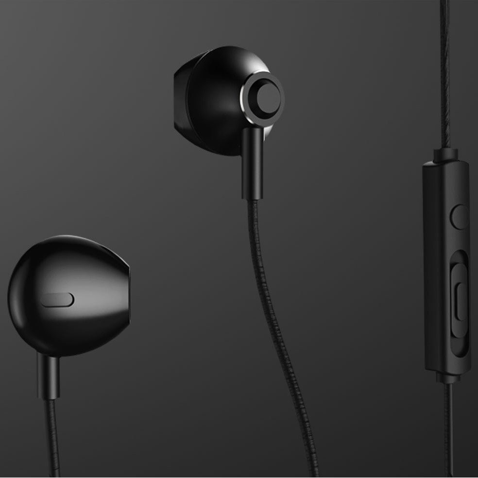 Casti audio, Remax, RM-711, Negru, In-Ear, Mini jack 3,5 mm, Microfon incorporat, Telecomanda
