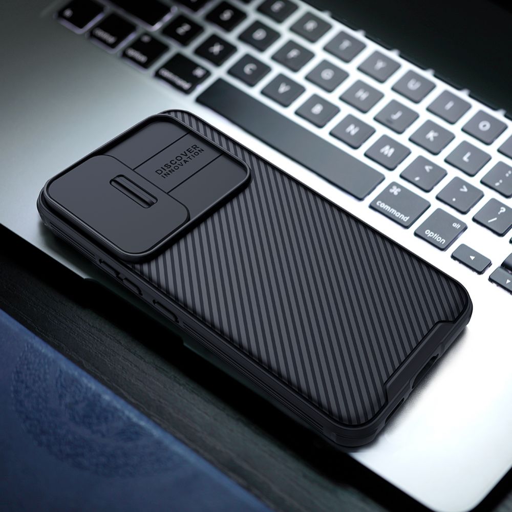 Husa protectie spate si camera foto negru, pentru Galaxy S22 - Nillkin Camshield
