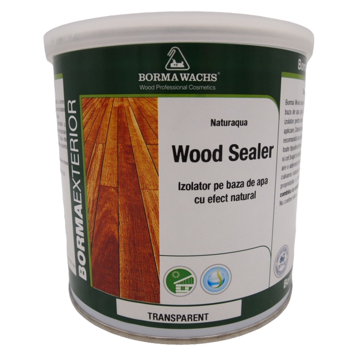 Izolator pe baza de apa, Borma Wachs, Wood Sealer, transparent, 750 ml
