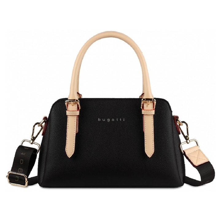 Чанта BUGATTI, Ella black, с дръжки, ежедневна, малка