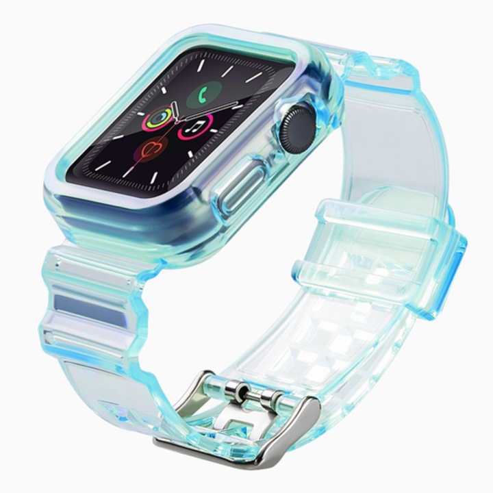 Каишка fixGuard Strap Light Set за Apple Watch 4/5/6/SE, 40mm, Blue