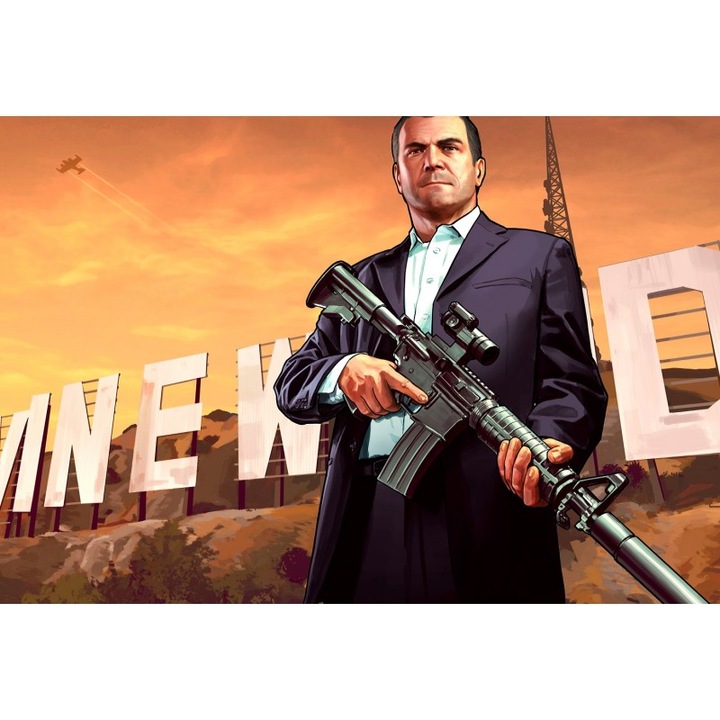 Плакат Gta V Michael, 61x90cm, многоцветен