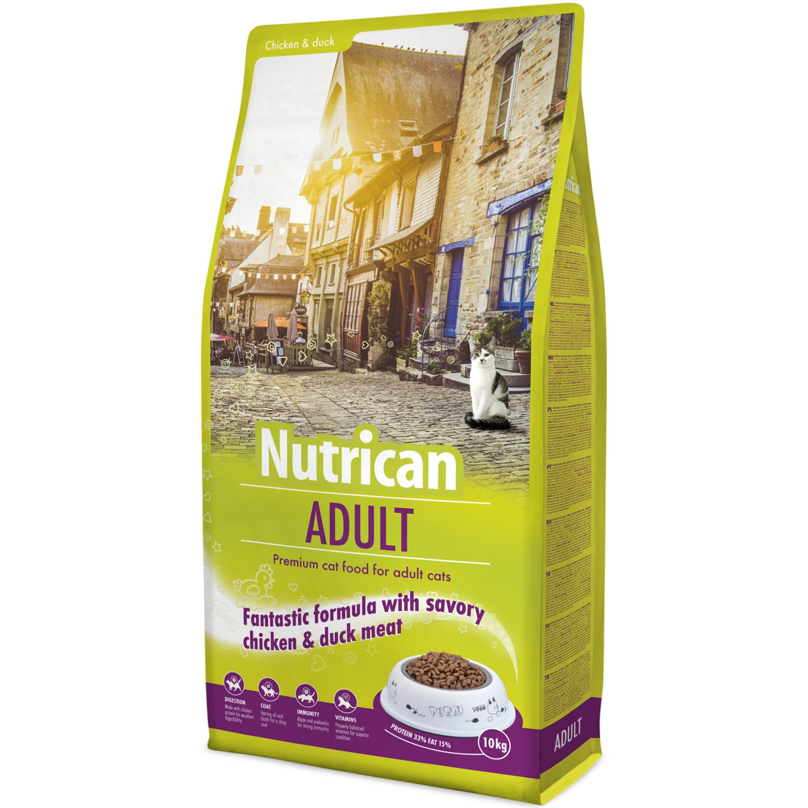 Суха храна за котки NutriCan Аdult, 10 кг - eMAG.bg